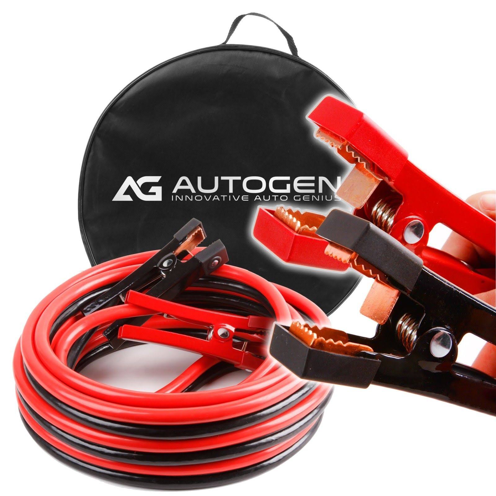 AUTOGEN Jumper Cables Heavy Duty Booster Cable 1 Gauge x 25 Feet 900A Peak