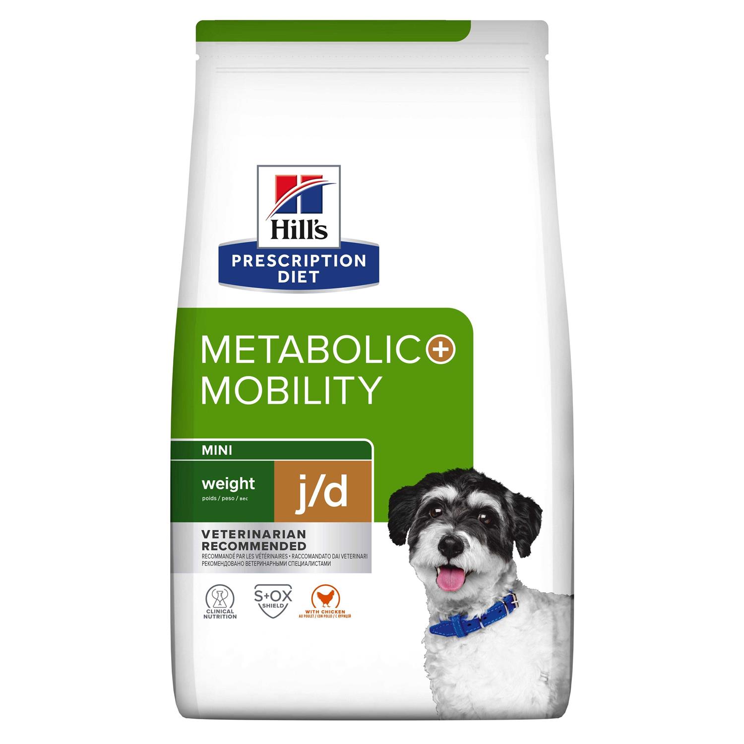 Hill's Prescription Diet Metabolic + Mobility Weight &amp; Joint Care Chicken Flavor Dry Dog Food - Pet Supplies online store