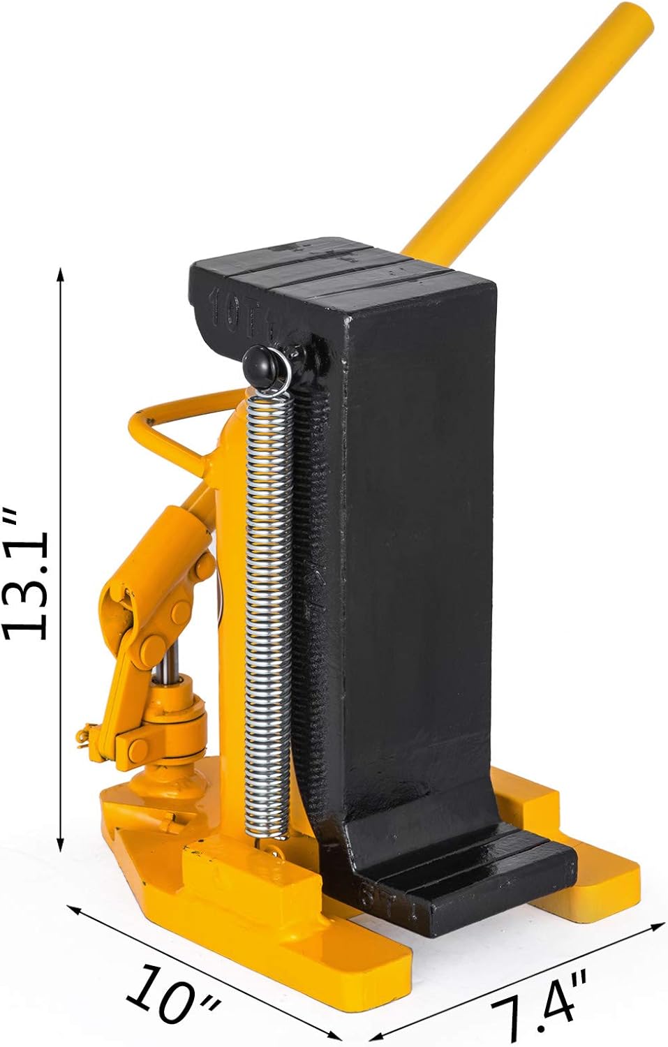Mophorn Toe Jack Lift Hydraulic Machine Toe Jack Lift Air Hydraulic Toe Jack Proprietary Heat-Treated Steel (10-20Ton Yellow)