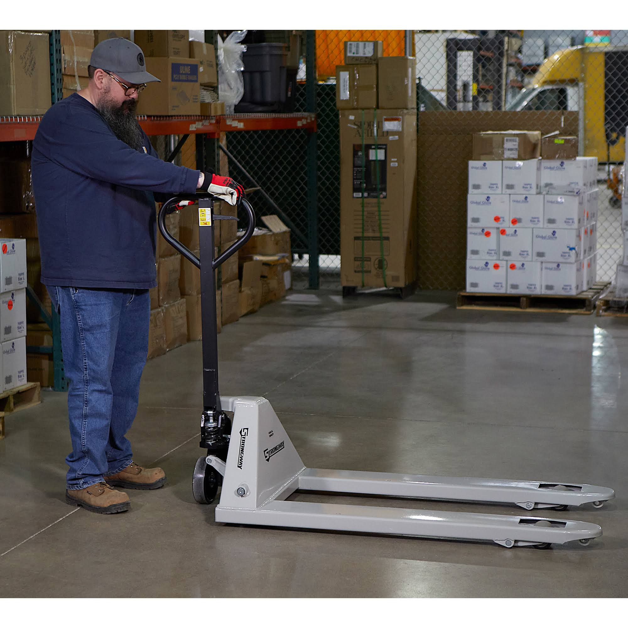 Strongway Pallet Jack - 5500-Lb. Capacity, 61inch L x 27inch W, Model 51-S00
