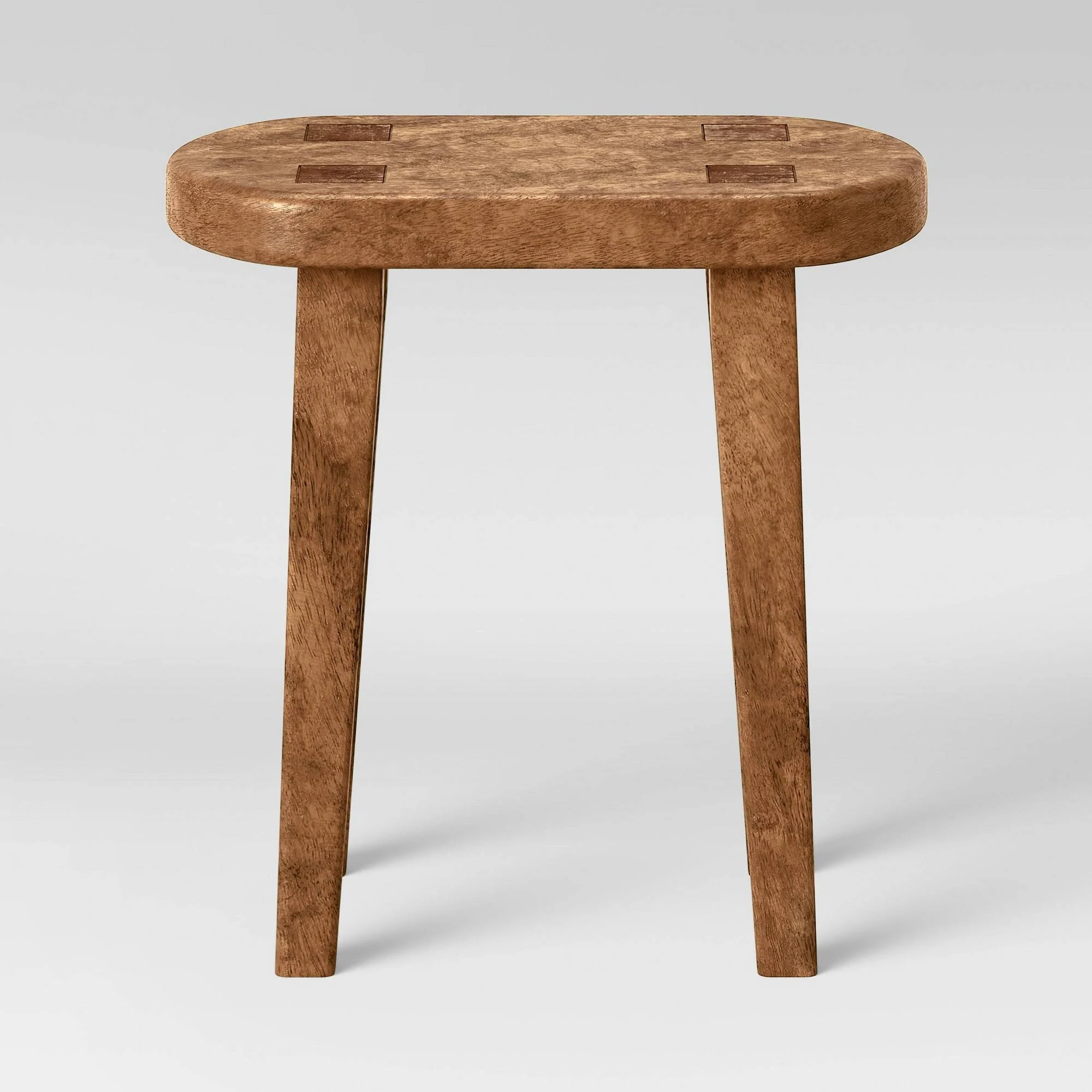Woodland Tall Carved Wood Table Brown - Threshold