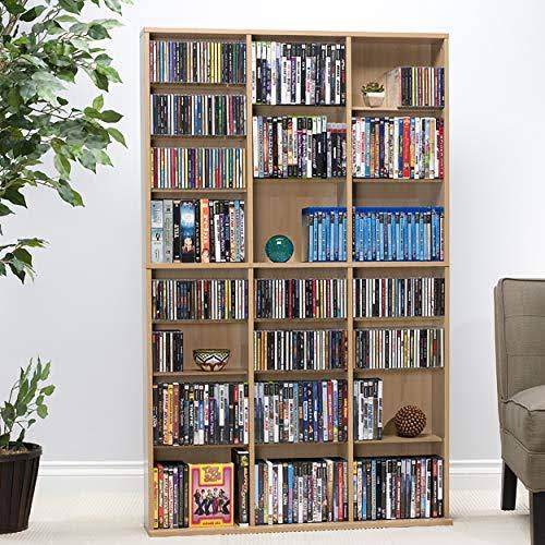 Atlantic Oskar Adjustable Media Wall-unit - Holds 756 CDS 360 DVDs or