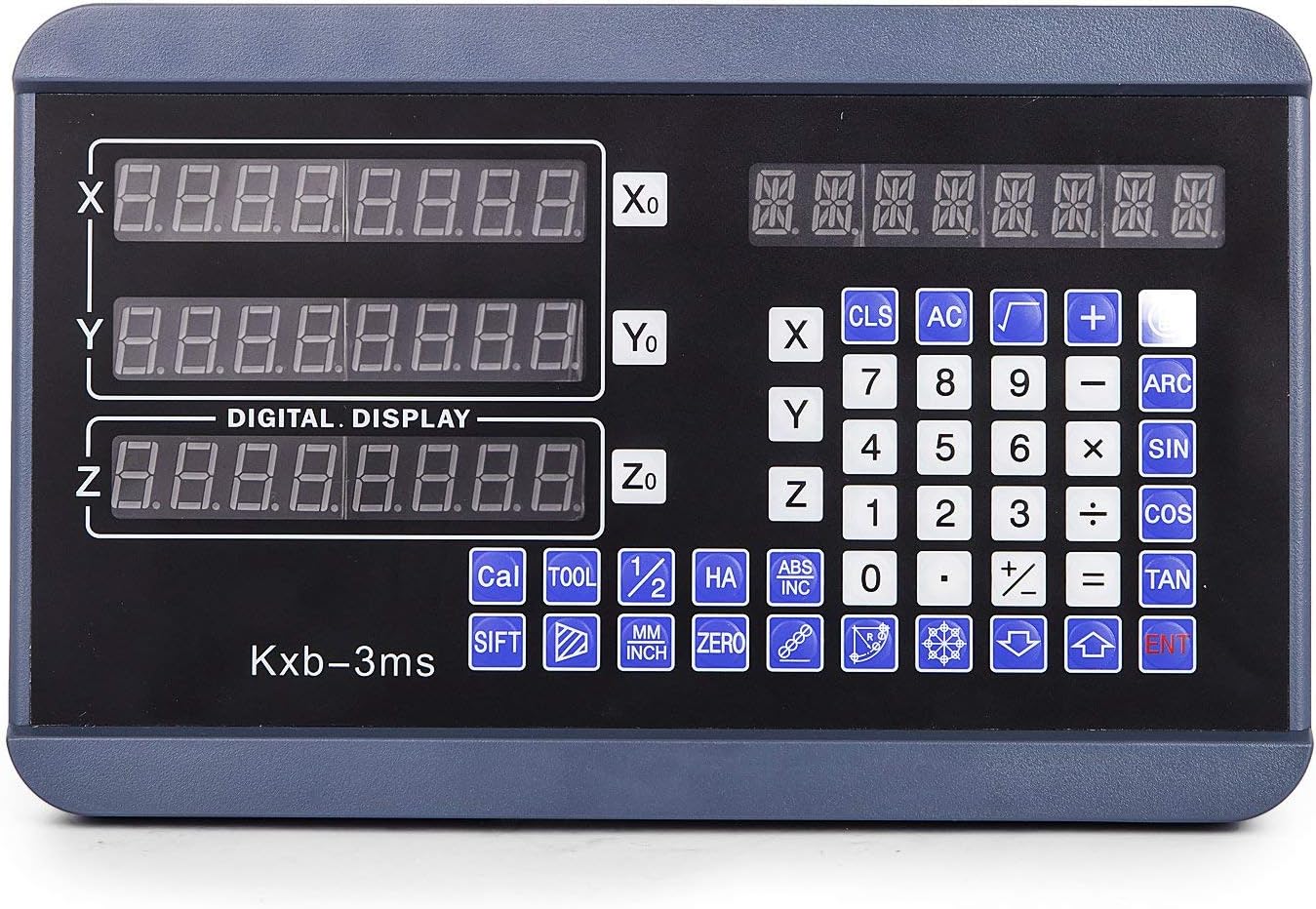 VEVOR 3 Axis Digital Readout DRO Display 250mm+450mm+500mm Travel Length Precision Linear Scale 10+17.7+19.7 Inch for Mill Milling Machine