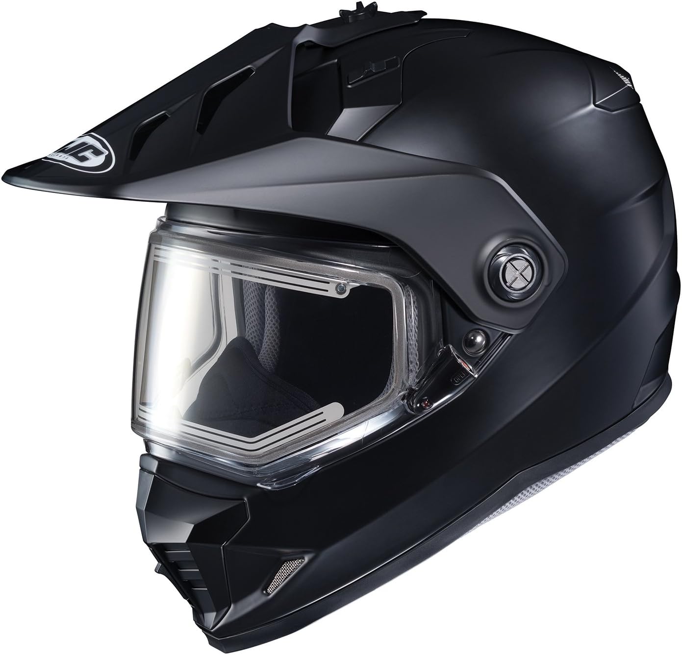 Hjc DS-X1 Solid Snow Helmet with Electric Shield Large Matte Black