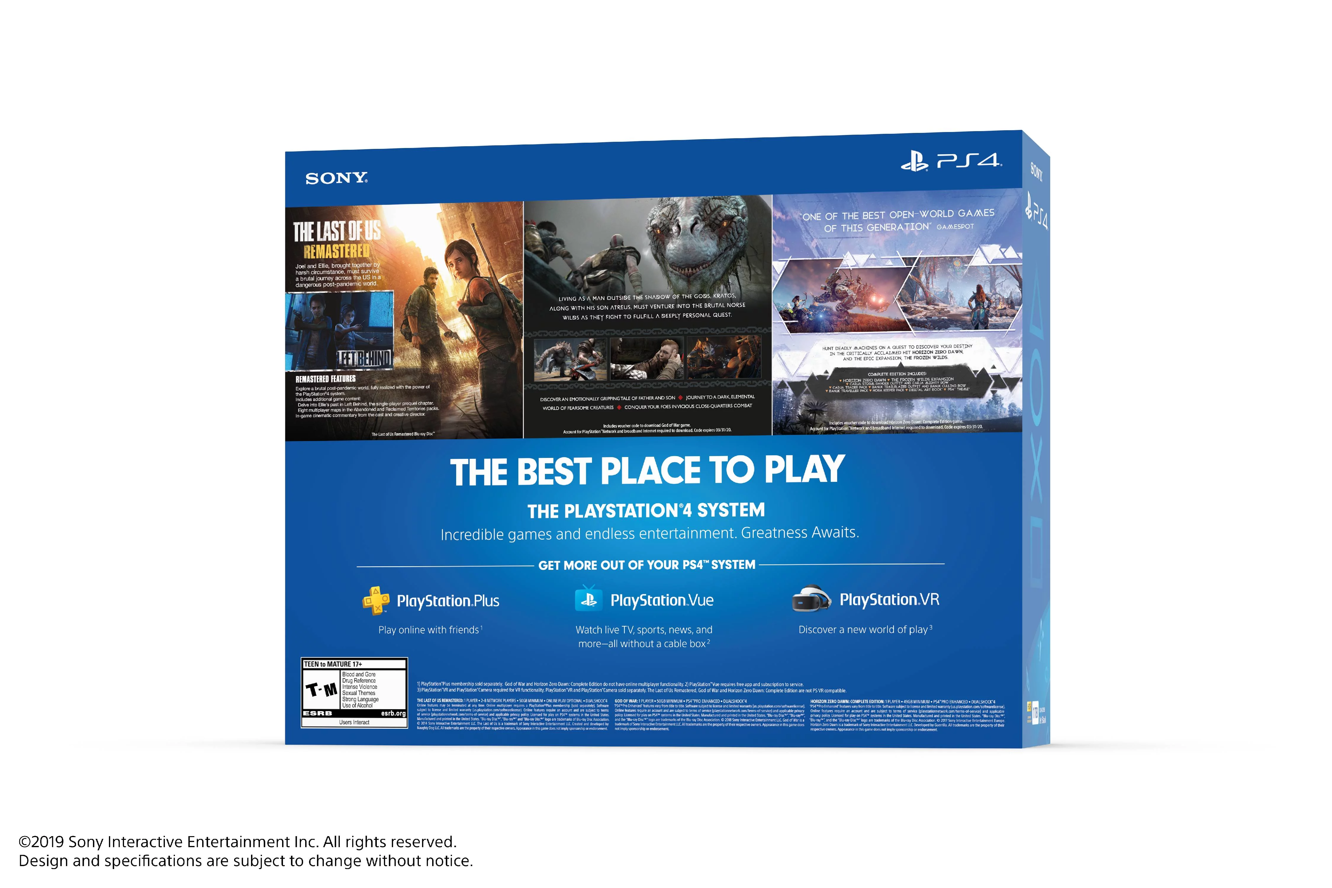 Sony PlayStation Slim 4 1TB Only on PlayStation PS4 Console Bundle Black