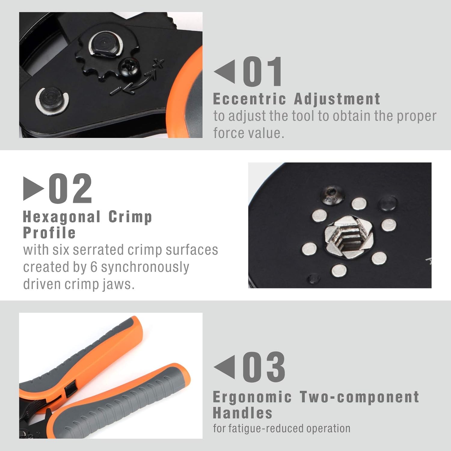 IWISS Self-adjustable Crimping Tools Plier for AWG20-5 Bootlace End-sleeves Ferrule, Ratchat Wire Crimping Tool