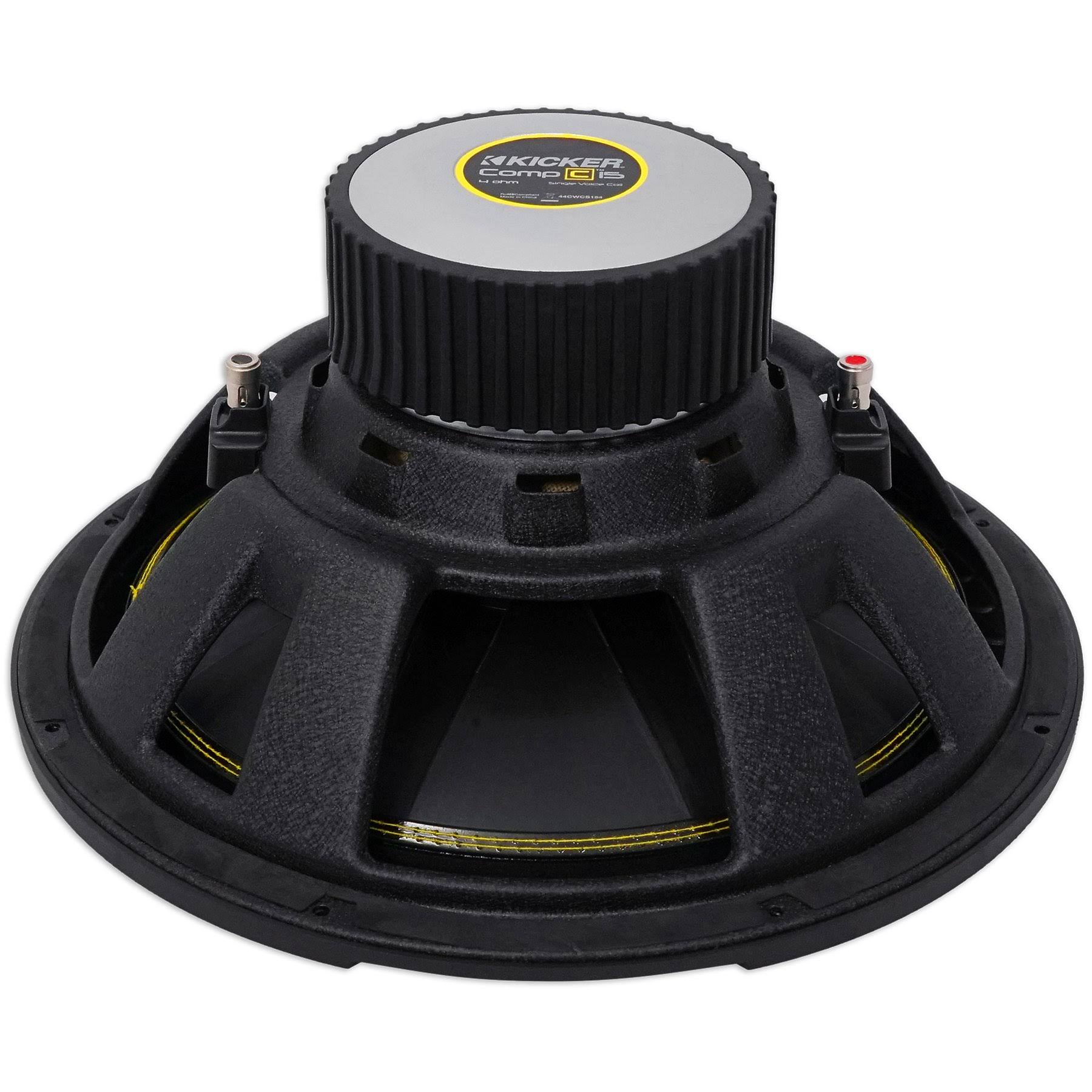 Kicker 44CWCS154 CompC 15 inch Subwoofer - 4 Ohm Single Voice Coil