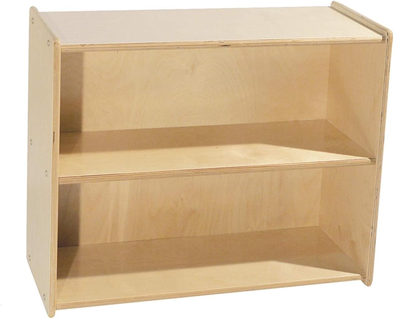Contender Daycare Shelves for Kids, Bookcase with 2 Shelves for Storage, Wood Furniture for Toddlers, Children, Classroom, 30-inch Width