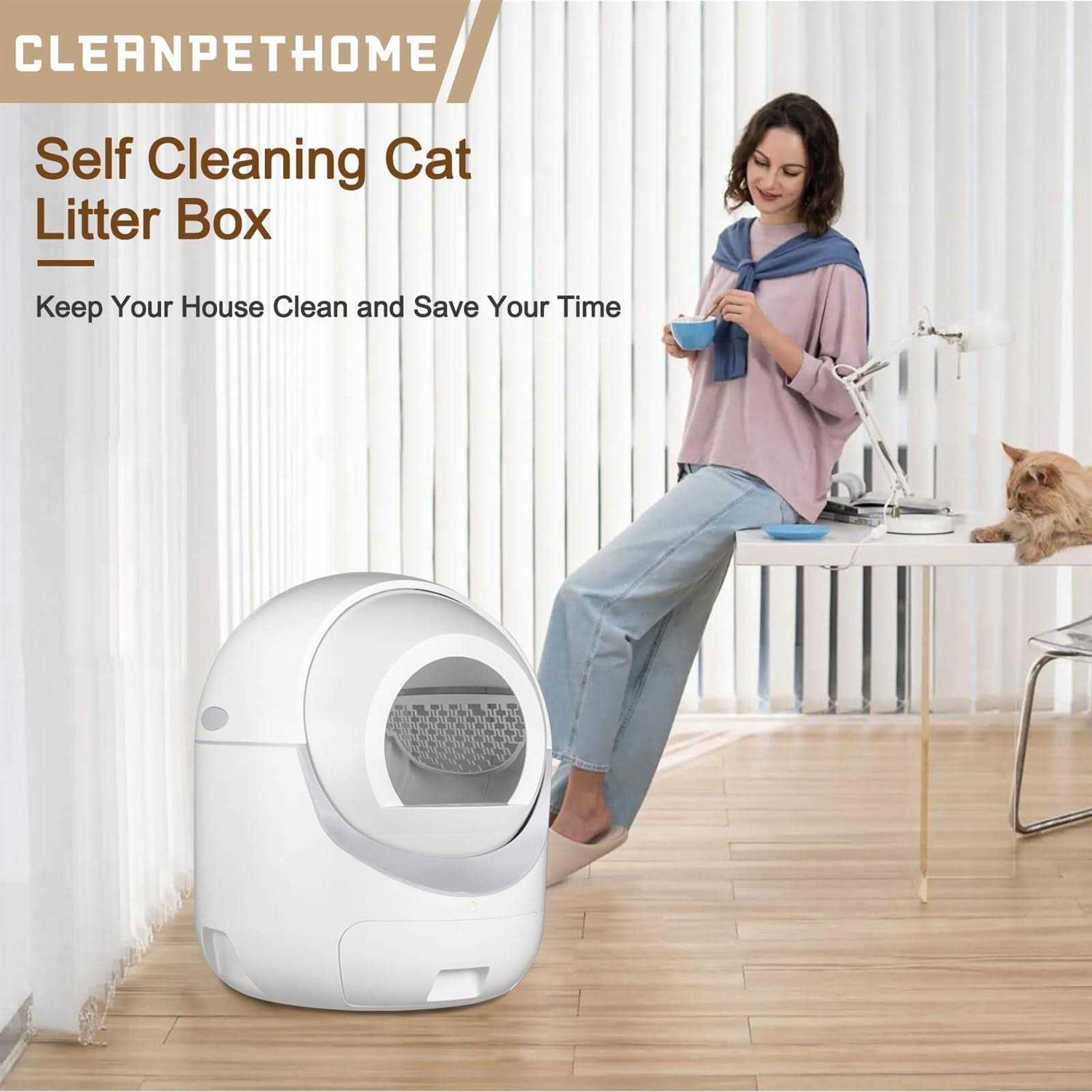 Cleanpethome Self Cleaning Cat Litter Box - Pet Supplies online store