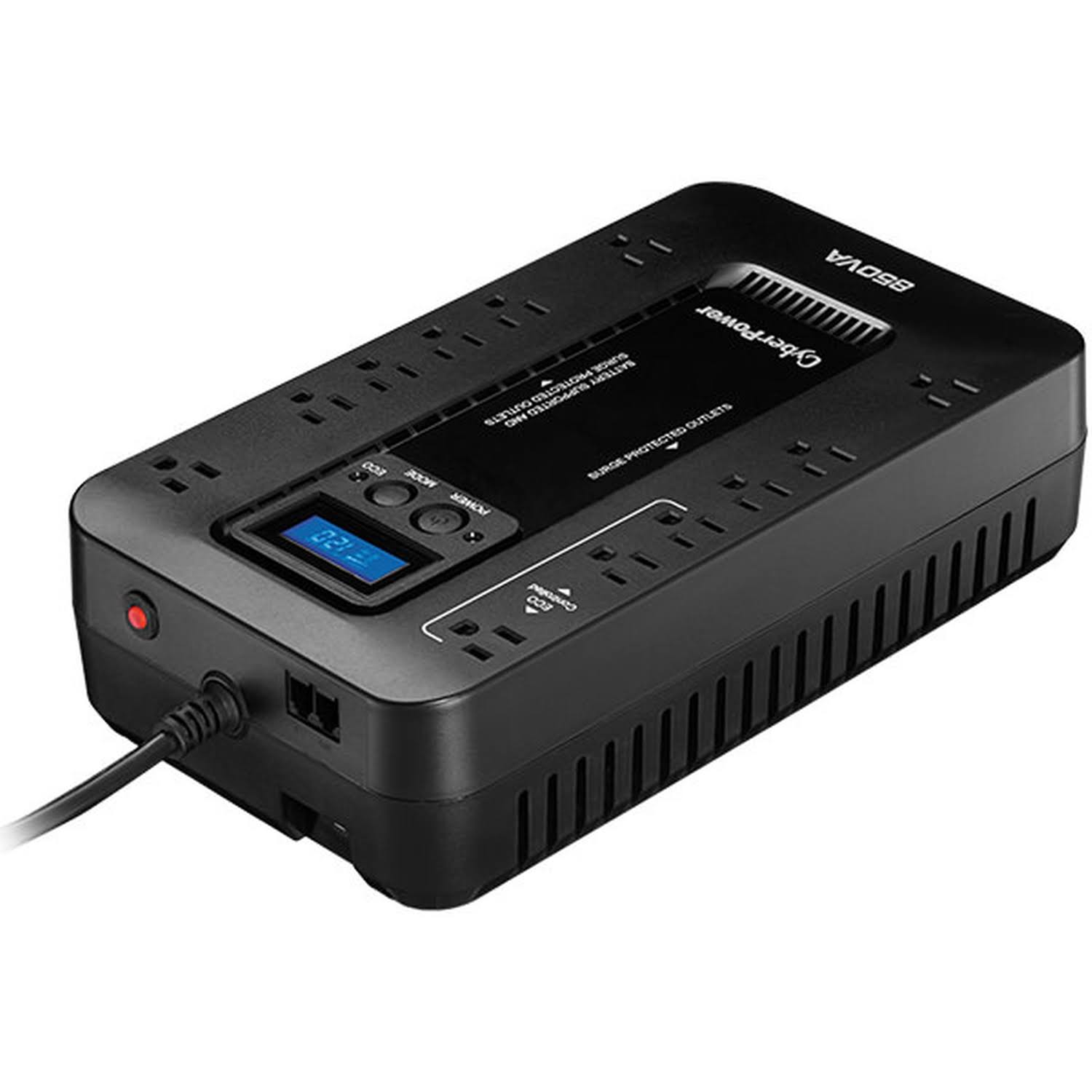 CyberPower Ecologic Series EC850LCD UPS - 510W - 850 VA