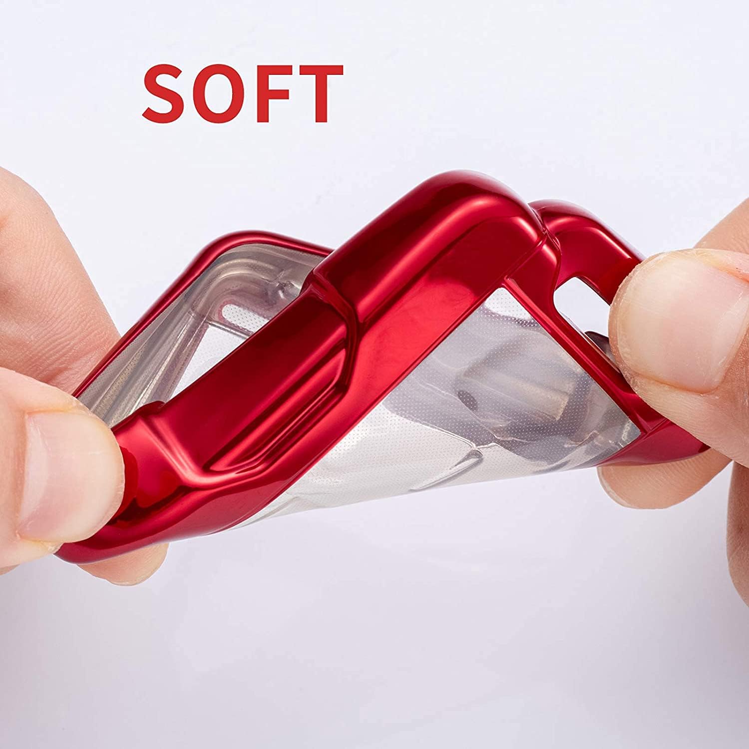 Key Fob Cover Case for 2014-2018 1500 2500HD 3500HD 2015-2018 Canyon Key Cover Smart Remote 3/4/5/6 Button Control Protector 3/4/5/6 Button ��red��