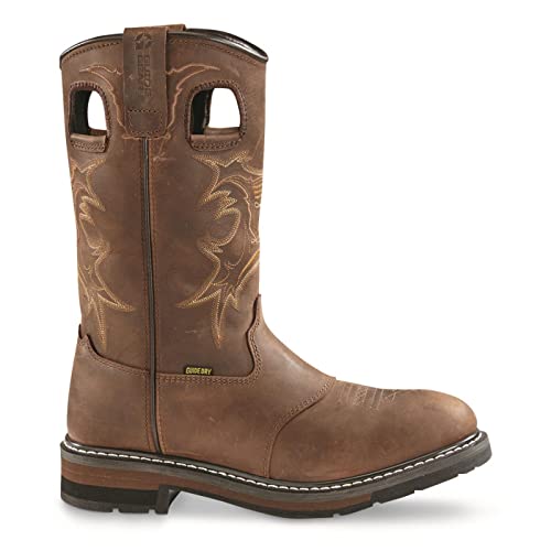 Guide Gear Bandit II Men's Concealed Carry Western Cowboy Rodeo Work Boots Leather Waterproof Shoes