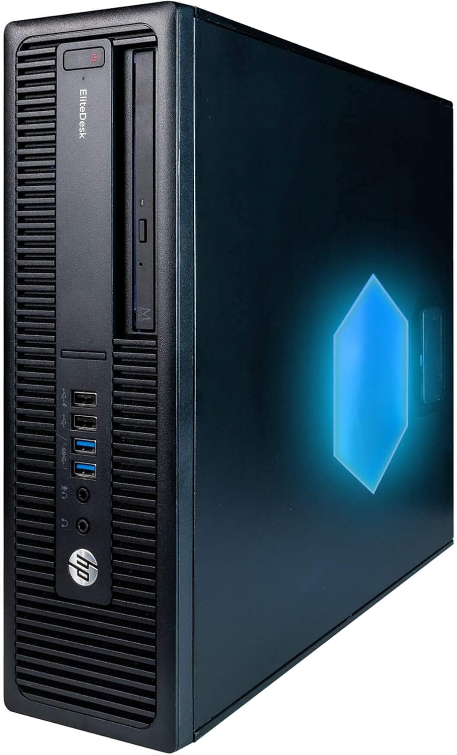 HP EliteDesk 800G1 Business Desktop Computer, Intel Quad Core i5, 8GB DDR3 RAM, 240GB SSD, DVD-ROM, Windows 10 Home, RGB Speakers (Renewed)