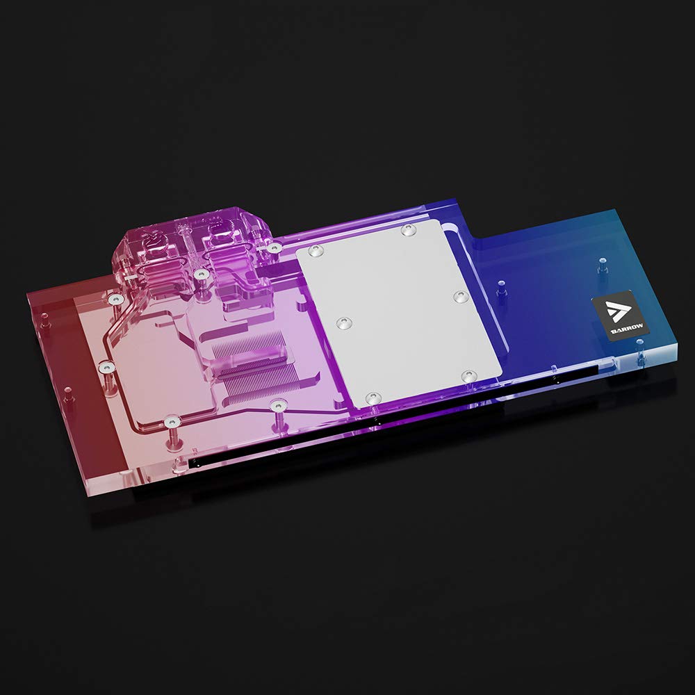 Barrow Copper GPU Water Cooling Block GPU Waterblock Graphics Card Water Cooling Block for MSI RTX3090 RTX3080 RTX3070 (for MSI RTX3090 RTX3080 Ventus 3X with Water Cooling Backplate)