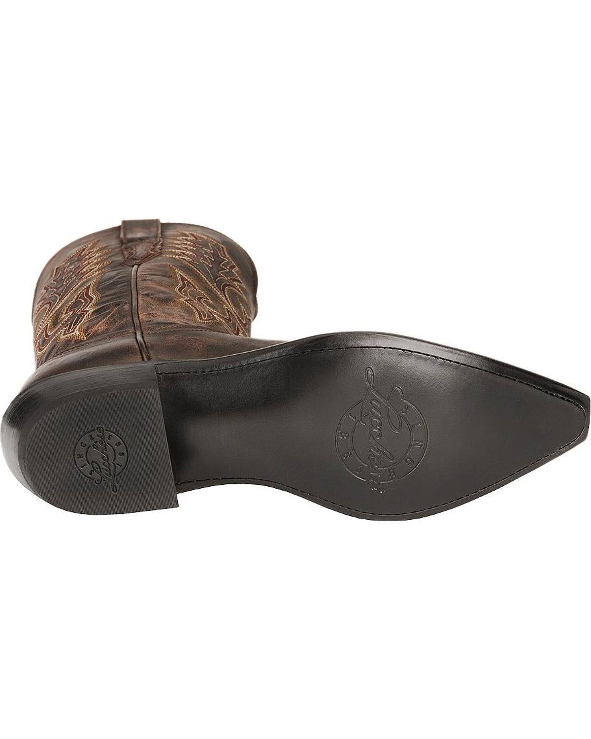 Lucchese M1002 (Chocolate Madras Goat) Cowboy Boots