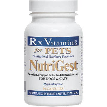 NutriGest for Dogs & Cats 90 capsules by Rx Vitamins (for Pets) - Kansas Nuitrition - HNZSDS