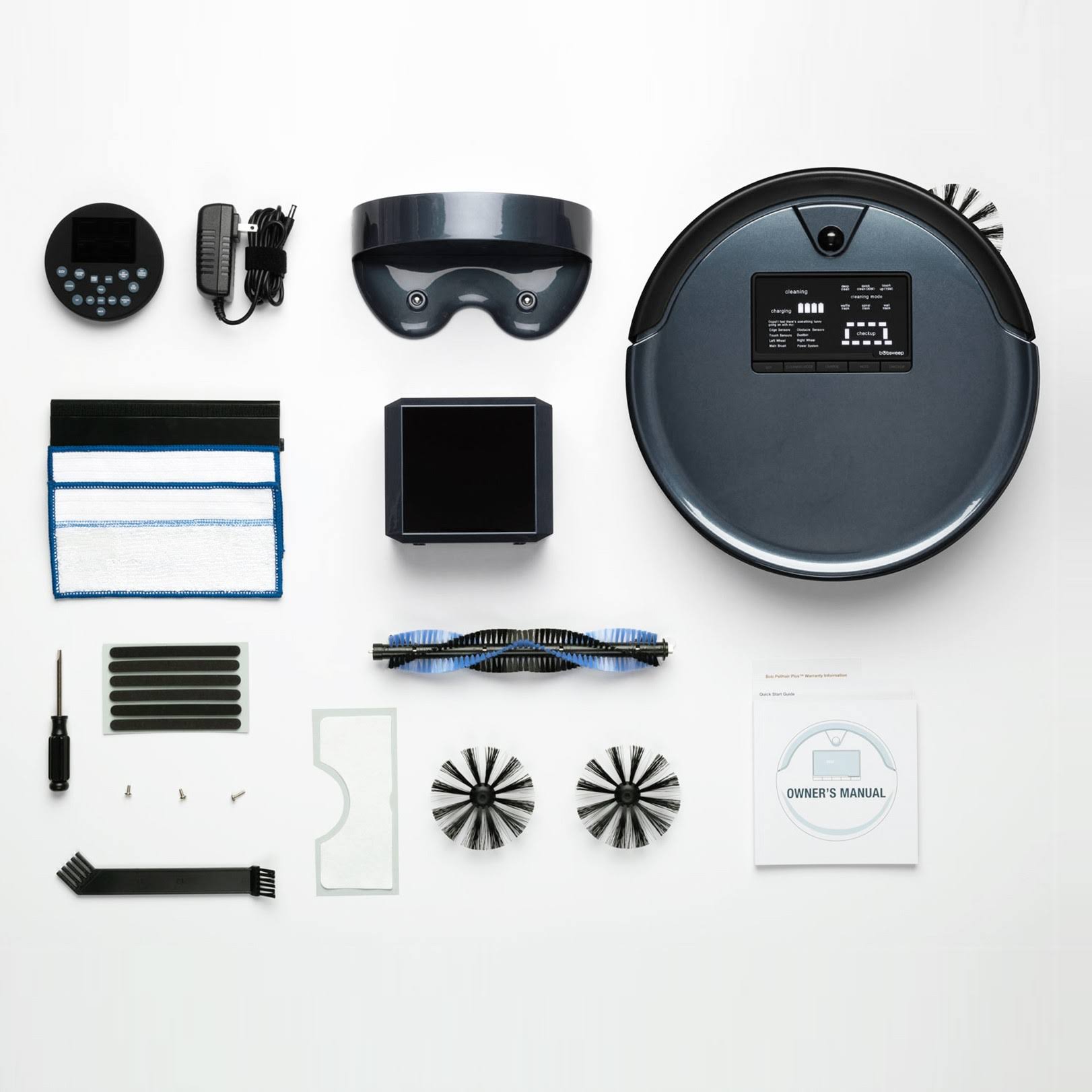 bObsweep Bob PetHair Plus Wet/Dry Robotic Vacuum - Charcoal