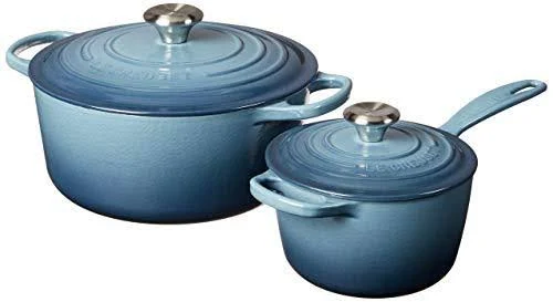 Le Creuset Signature Cast Iron 5 Piece Cookware Set - Marine