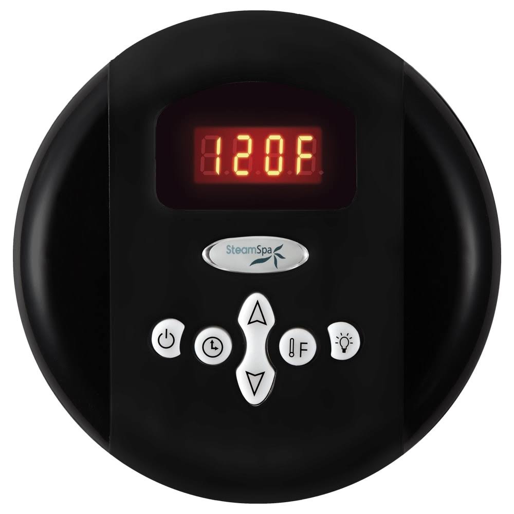 SteamSpa G-Sc-200 Programmable Steam Generator Control Panel with - Matte Black