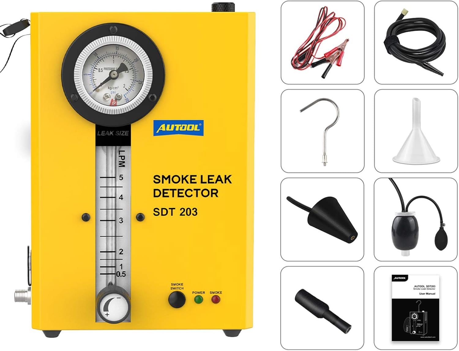 AUTOOL EVAP Vacuum Automotive Smoke Machine Leak Detector Diagnostic Tester