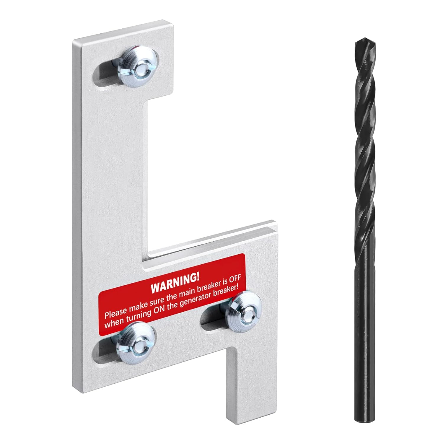 ACANORA Generator Interlock Kit for ITE, Gould, Murray, Siemens, Thomas and Betts 150-200 Amp Breaker Panel, 1 1/4 Inches Separation Between, Silver