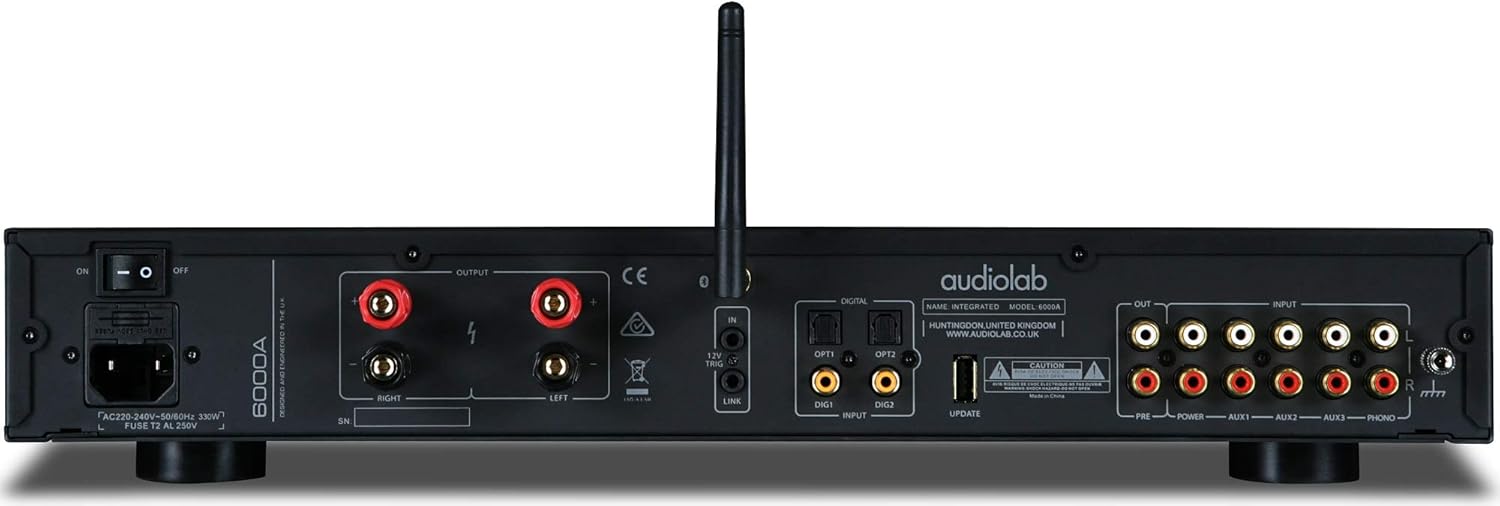 Audiolab 6000A 100-watt Stereo Integrated Amp/Bluetooth DAC - Black