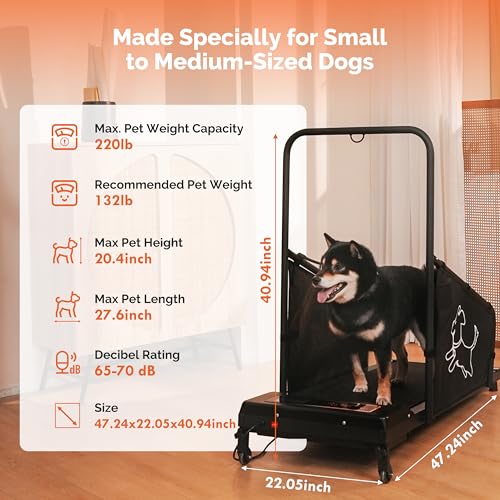 Dog Treadmill for Small Medium Dogs Pacer Treadmill for Healthy & Fit Pets Exercise Training Run Walk Machine with Remote Control