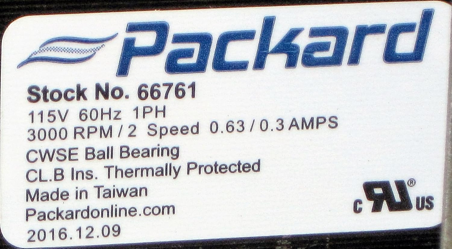 Packard Draft InDucer Fan Furnace Blower Motor for Carrier 326628-761