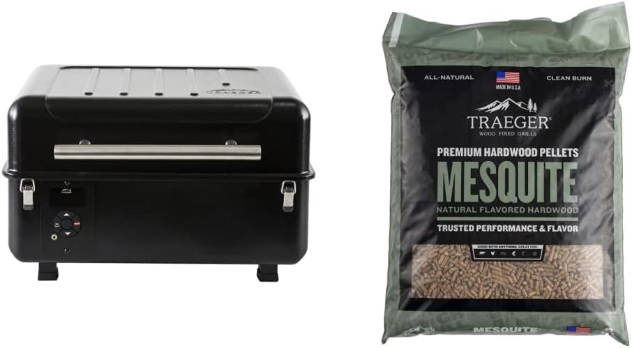 Traeger Grills Ranger Portable Wood Pellet Grill and Smoker, Black Small