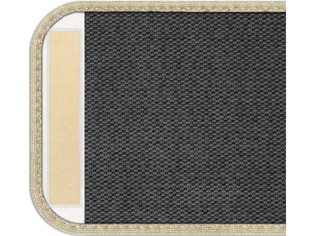 Set of 12 Adhesive Carpet Stair Treads - Ivory Cream - 9 in. x 36 in.