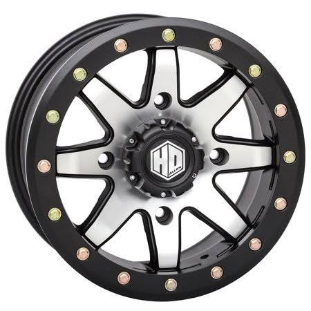 STI HD9 Beadlock 15x10 ATV/UTV Wheel - Matte Black/Machined (4/156) 5+5