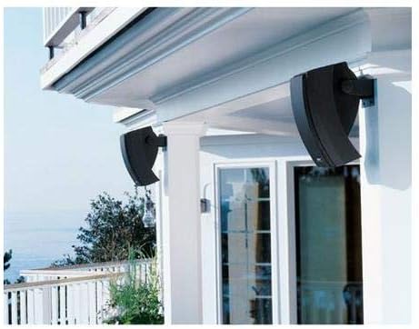 251 Outdoor Environmental Speakers (Pair), Black with Music Amplifier