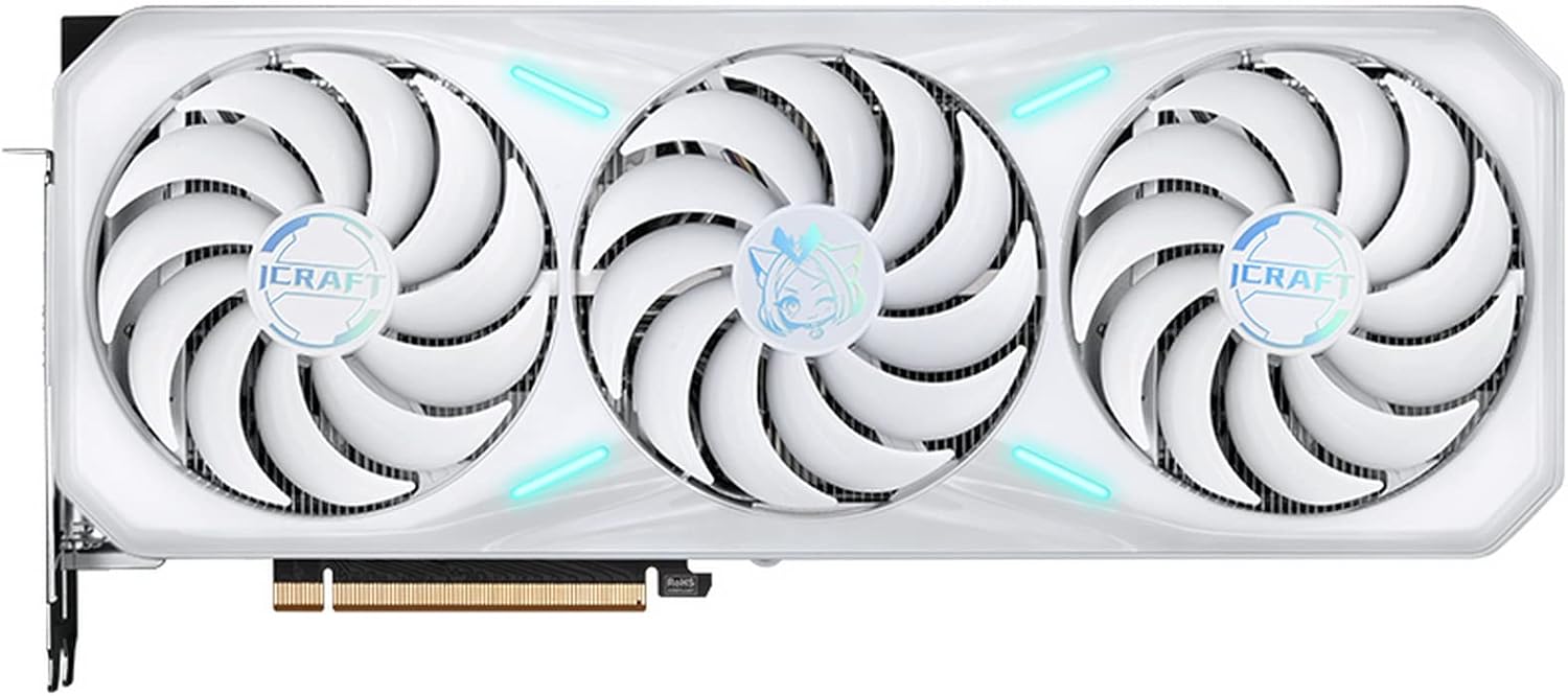 maxsun Geforce RTX 4070 Ti iCraft Limited Edition OC 12GB GDDR6X Video Graphics Card GPU for Computer Gaming PC HDMI2.1 DLSS 3.5 PCIE 4.0 X16 RGB 𝗔𝗻𝗶𝗺𝗲 𝗪𝗵𝗶𝘁𝗲 𝗚𝗣𝗨