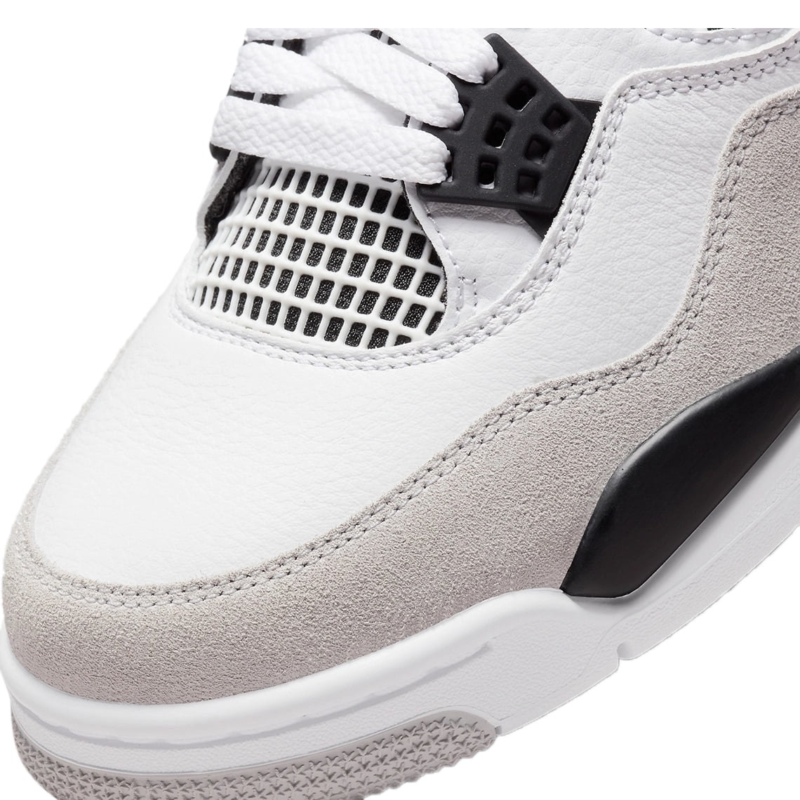 Men's Jordan 4 Retro "Military Black" White/Black-Neutral Grey (DH6927 111) - 10.5