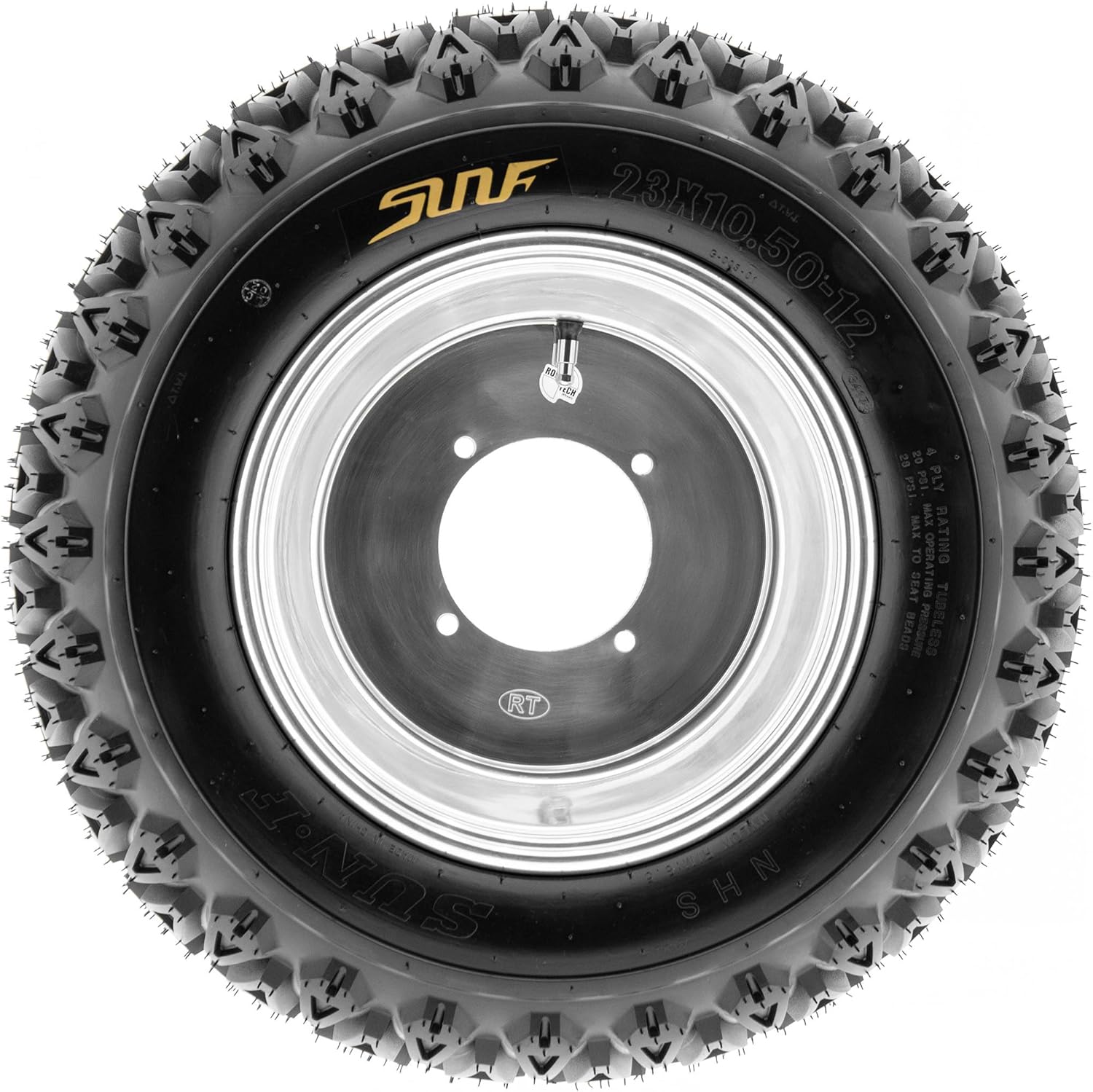 [Set of 2] SunF 20x10-8 20x10x8 ATV UTV Tires 4 Ply Golf Cart Lawn Mower Quad G003 [ Rim(s) NOT included ]