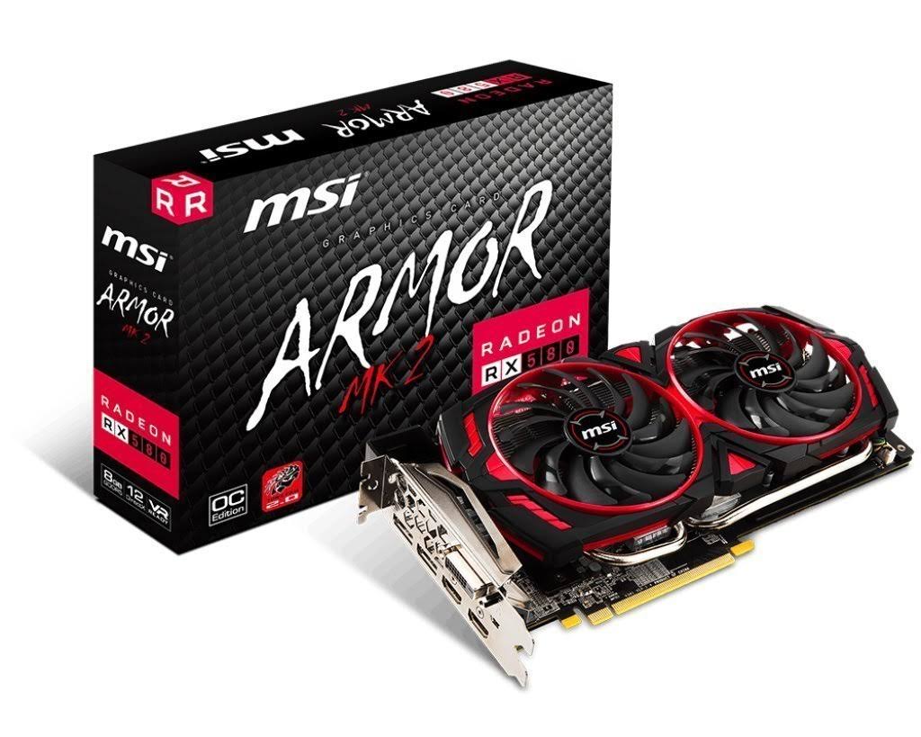 MSI Radeon RX 580 Armor MK2 8g OC Graphics Card
