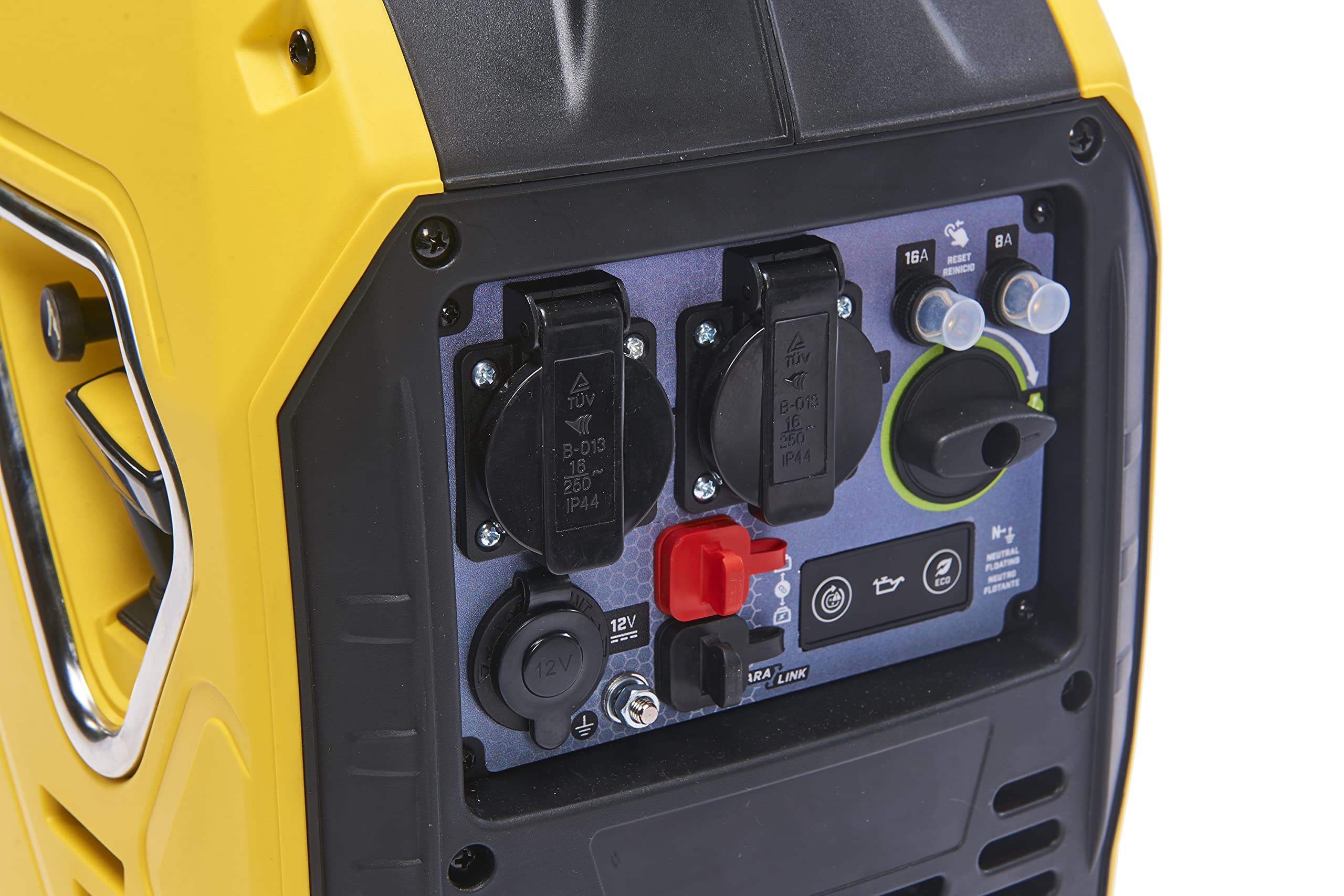 Champion Power Equipment The Mighty Atom Power Generator (2200W Inverter Petrol Only, 58dBA - 7m Distance, 12V DC Socket and Dual Port USB Adapter, for Camping / Outdoor) 9200i-EU