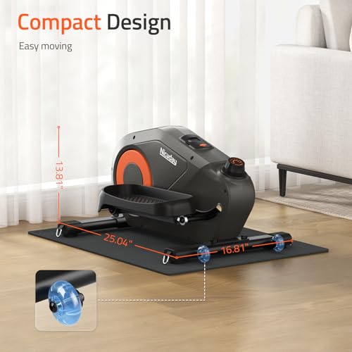 Niceday Under Desk Elliptical, Manual Quiet Elliptical, Foot Pedal Exerciser, Mini Elliptical Machines for Home Use, Portable Foot &Leg Pedal Exerciser, Exerciser for Seniors, Max Load 300LBS