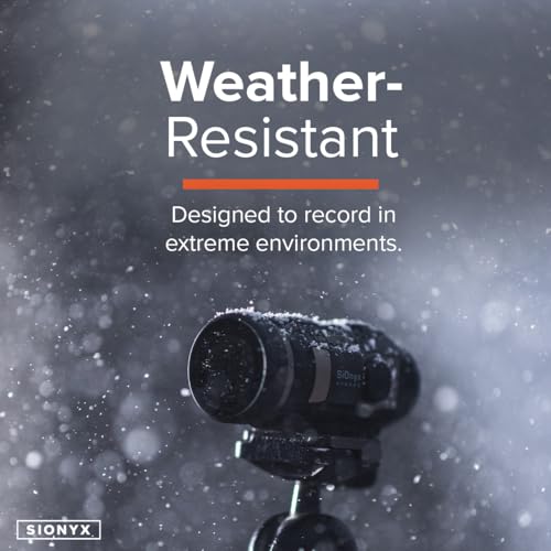 SiOnyx Aurora Black Color Digital Night Vision Camera & Kits – Rugged and Impact-Resistant Aurora Black, WiFi, Mount, 32GB MicroSD Card, Waterproof Protective Case, & More