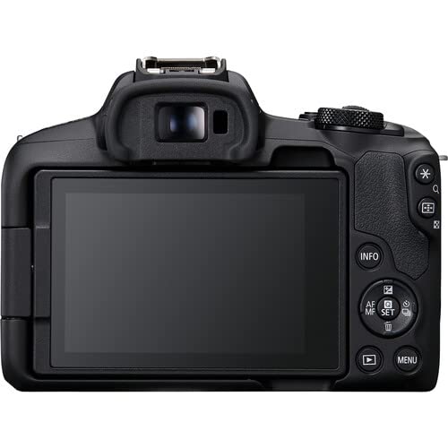 Canon EOS R50 Mirrorless Camera with 18-45mm Lens Bundle + 2X 64GB Memory Cards + Accessory Kit Including Shoulder Bag, Flash, Remote, Aux Lenses, Software & More