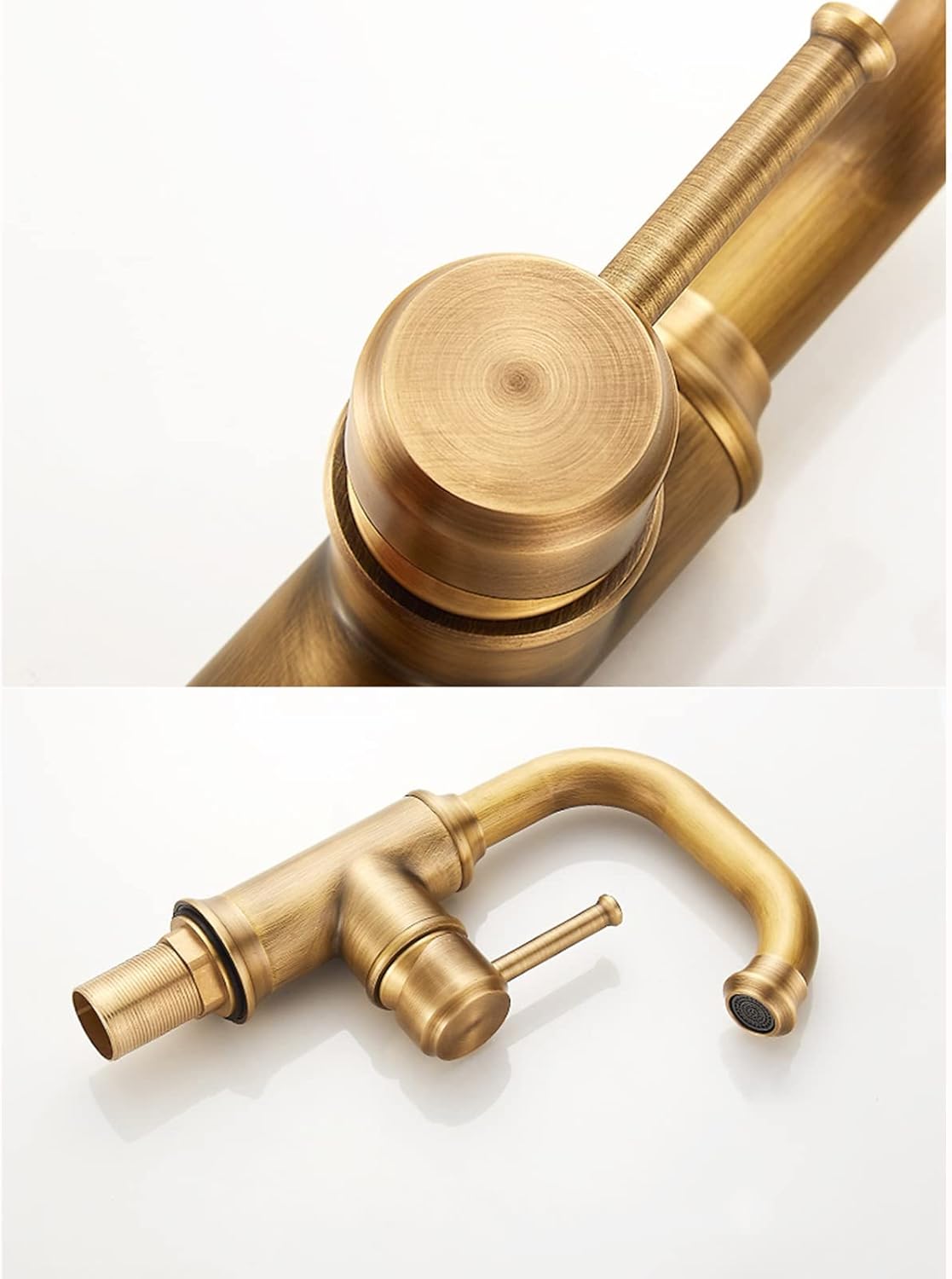 Thick Rope，Hemp Rope， Retro Kitchen Mixer Tap,360° Rotatable Taps for Bathroom Basin Brass rass Basin Mixer Tap,Kitchen Sink Mixer Taps 1 Hole