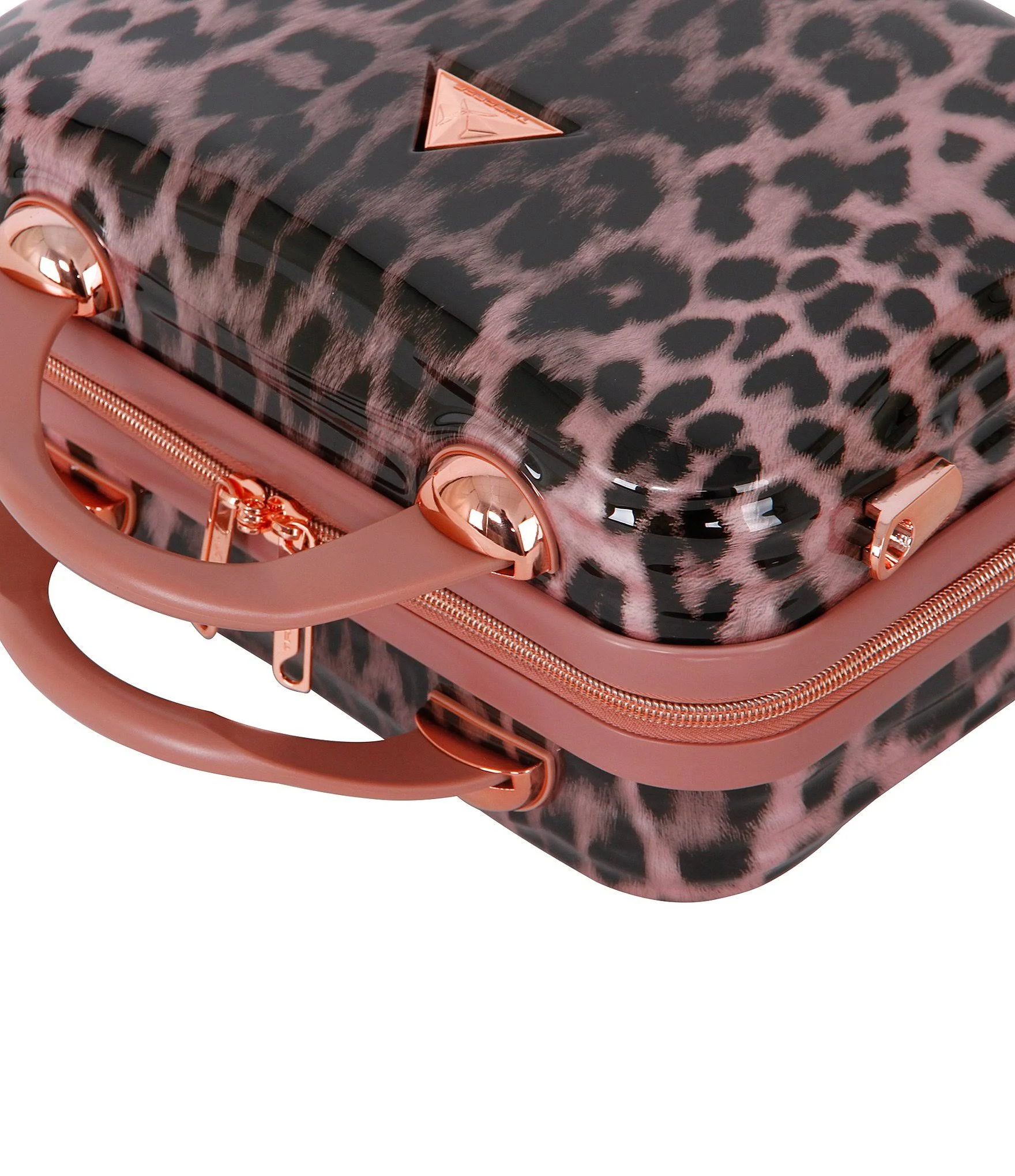 Triforce Cape Town Cheetah Print Beauty Case - Rose Gold Cheetah Print