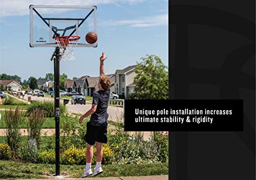 Silverback NXT 54" and NXT 60" In-Ground Basketball Hoops with Adjustable-Height Basketball Goal Backboard and QuickPlay Design