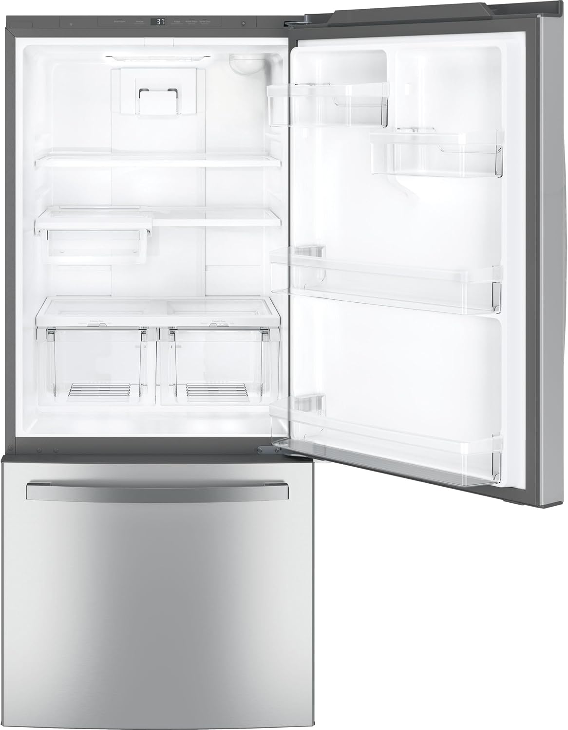 GE® ENERGY STAR® 21.0 Cu. Ft. Bottom-Freezer Refrigerator