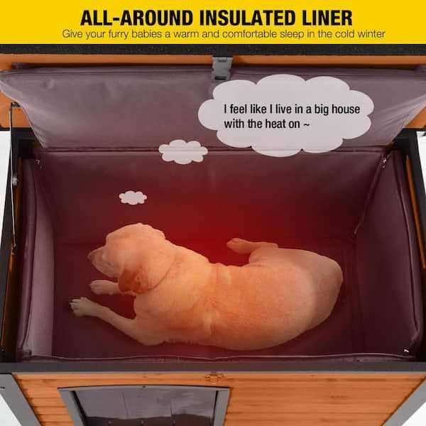 Aivituvin Insulated Outdoor Dog House with Liner Inside - Pet Supplies online store