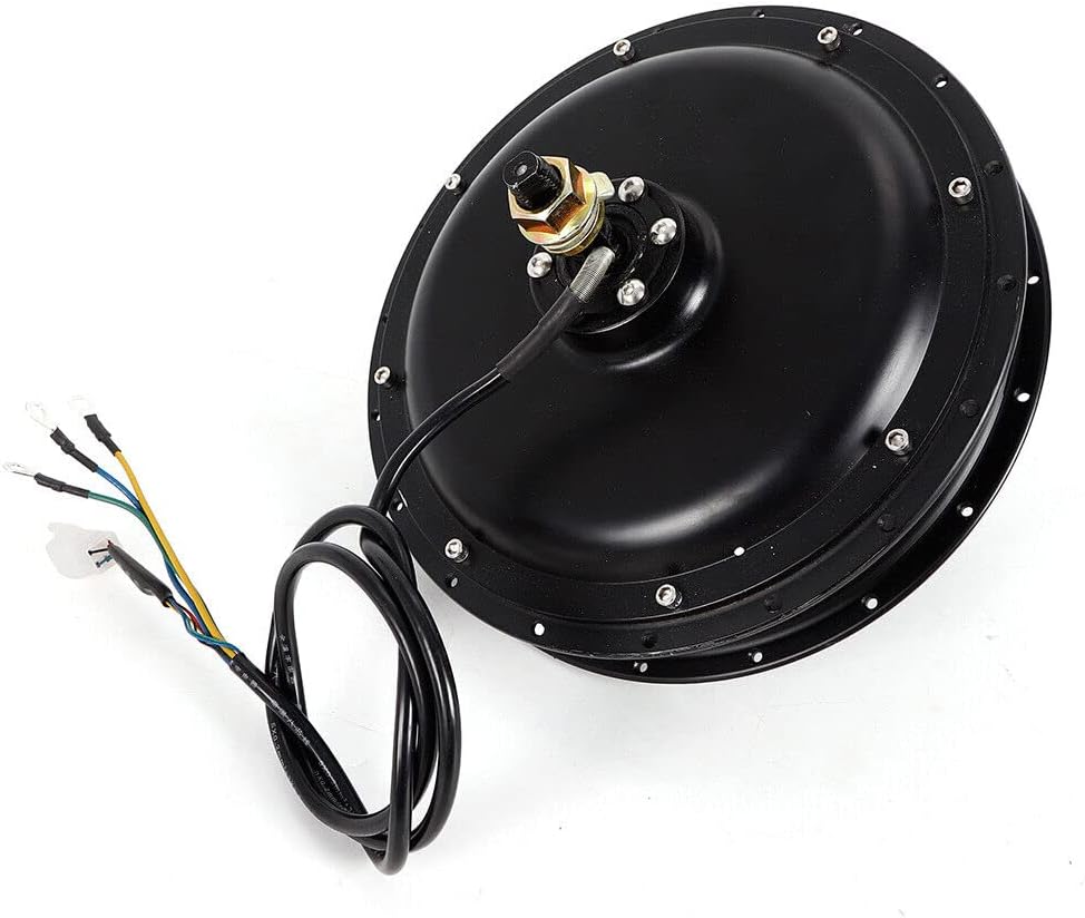 Electric Bike Conversion Kit, 1500W 48V E-Bike Brushless Gearless Threaded Hub Motor Rear Wheel Motor & Parts, for 20-28" Bikes