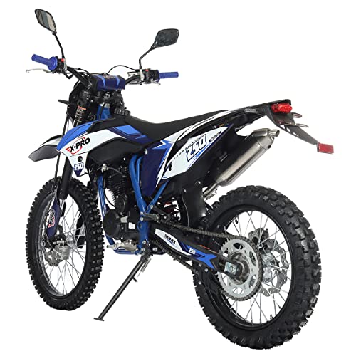 X-PRO Titan 250 DLX 250cc Dirt Bike with 5-Speed Manual Transmission, 21"/18" Wheels | All Lights, Electric/Kick Start, Zongshen Brand Engine