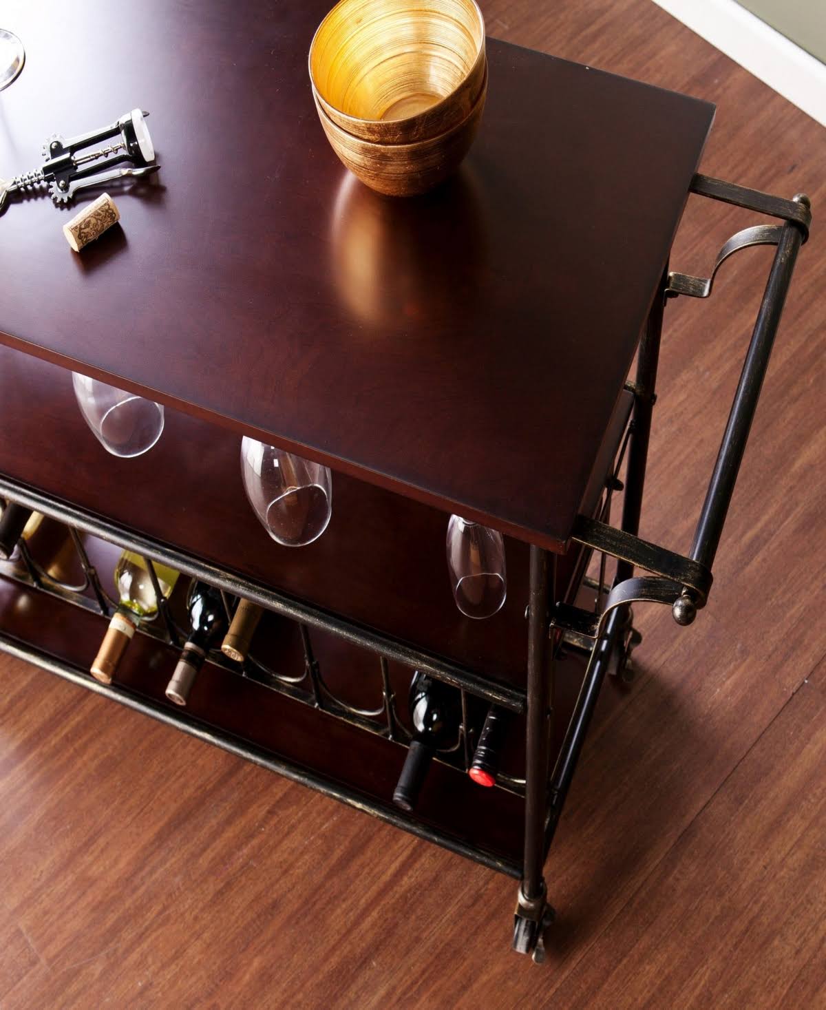 Southern Enterprises Asbury Wine-bar Cart - Black