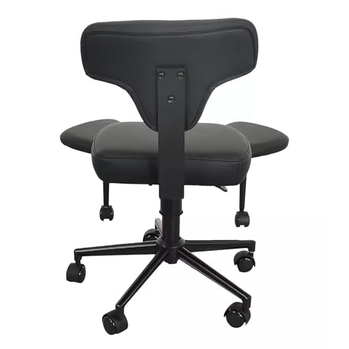 Game Cross Legged Chair with Back Support, Swiveling Meditation Chair for Yoga Kneeling Lovers, Office Desk Chair for Kid Adult Fidgety Sitters(Black)