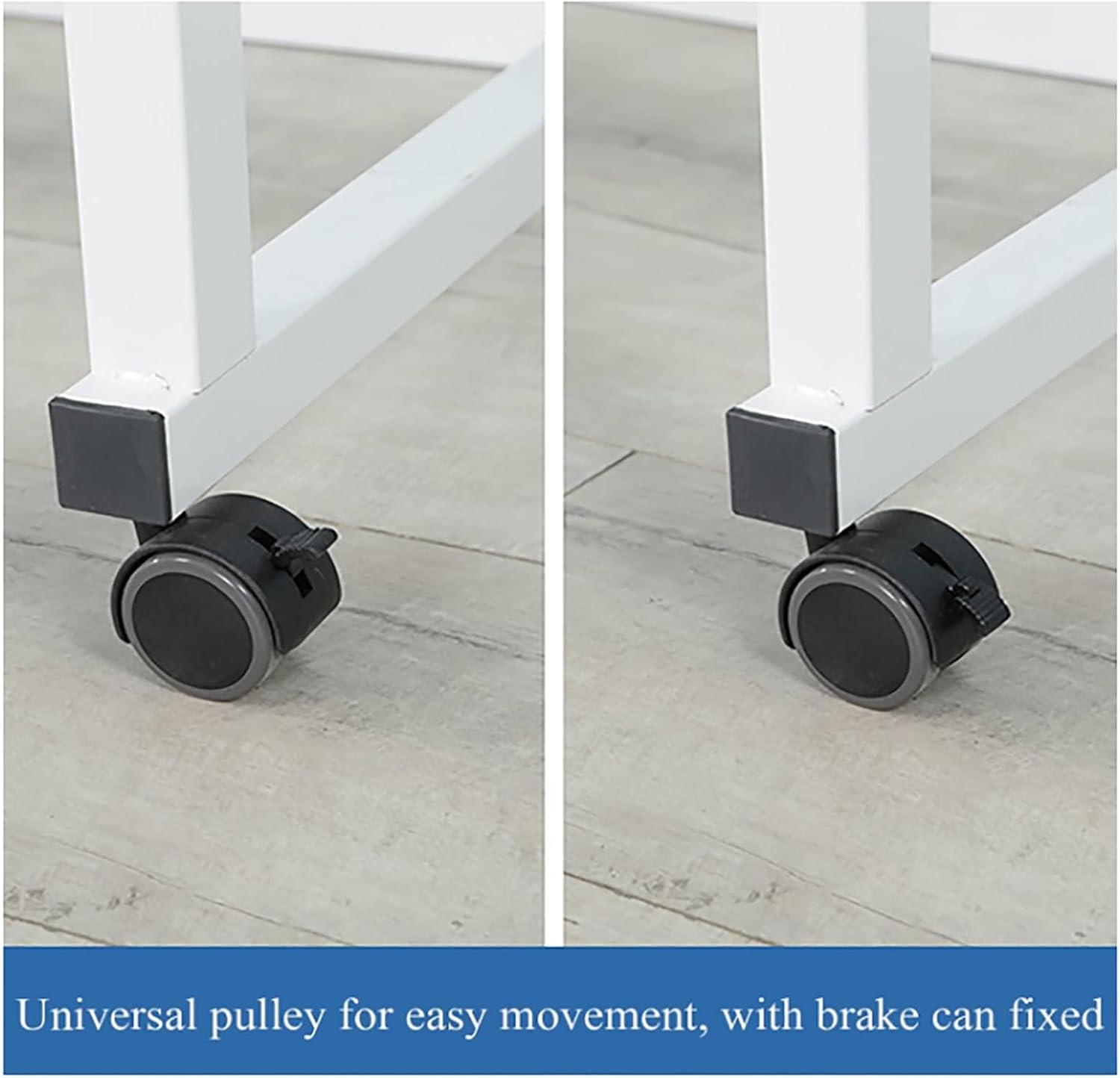 Over-Bed Tables, with Wheels Height and Length Adjustable Rolling Mobile Laptop Cart Desk for Home and Hospital Use